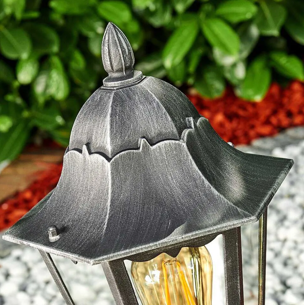 Borne Lumineuse Lignac Noir, Argente, 1 Lumiere