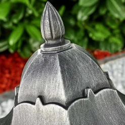 Borne Lumineuse Lignac Noir, Argente, 1 Lumiere