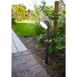 Borne Lumineuse Lutec Dakota Led Anthracite, 1 Lumiere