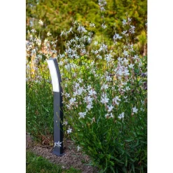 Borne Lumineuse Lutec Kira Led Anthracite, 1 Lumiere