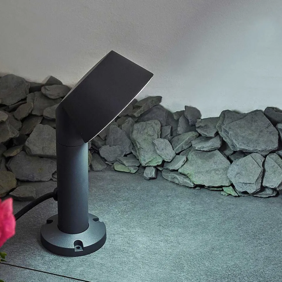 Borne Lumineuse Moroni Led Anthracite, 1 Lumiere