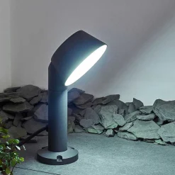 Borne Lumineuse Moroni Led Anthracite, 1 Lumiere