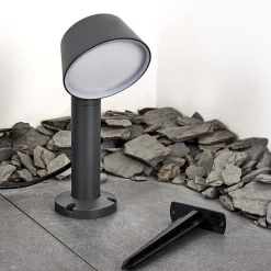 Borne Lumineuse Moroni Led Anthracite, 1 Lumiere