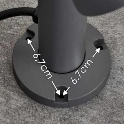 Borne Lumineuse Moroni Led Anthracite, 1 Lumiere