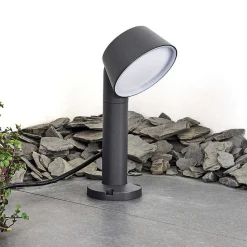 Borne Lumineuse Moroni Led Anthracite, 1 Lumiere