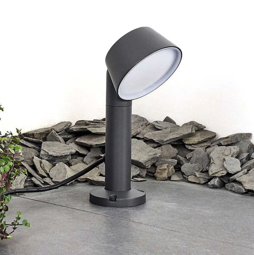 Borne Lumineuse Moroni Led Anthracite, 1 Lumiere