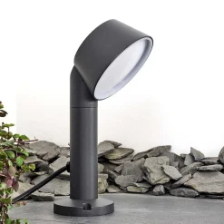 Borne Lumineuse Moroni Led Anthracite, 1 Lumiere