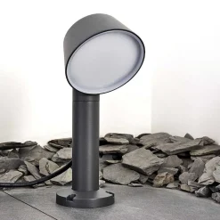 Borne Lumineuse Moroni Led Anthracite, 1 Lumiere