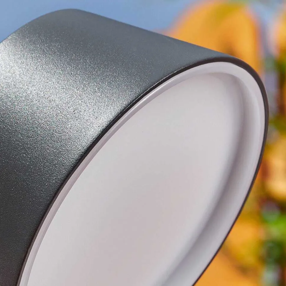 Borne Lumineuse Moroni Led Anthracite, 1 Lumiere