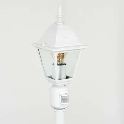 Borne Lumineuse Naofe Blanc, 1 Lumiere, Detecteur De Mouvement