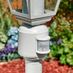 Borne Lumineuse Naofe Blanc, 1 Lumiere, Detecteur De Mouvement