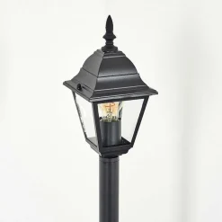 Borne Lumineuse Naofe Noir, 1 Lumiere