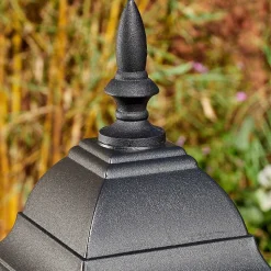 Borne Lumineuse Naofe Noir, 1 Lumiere