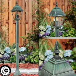 Borne Lumineuse Naofe Vert, Noir, 1 Lumiere