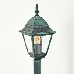 Borne Lumineuse Naofe Vert, Noir, 1 Lumiere