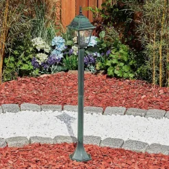 Borne Lumineuse Naofe Vert, Noir, 1 Lumiere