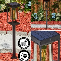 Borne Lumineuse Palanga Led Noir, 1 Lumiere