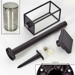 Borne Lumineuse Palanga Led Noir, 1 Lumiere