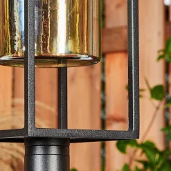 Borne Lumineuse Palanga Led Noir, 1 Lumiere