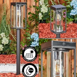 Borne Lumineuse Palanga Led Noir, 1 Lumiere