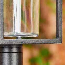 Borne Lumineuse Palanga Led Noir, 1 Lumiere