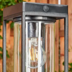 Borne Lumineuse Palanga Led Noir, 1 Lumiere