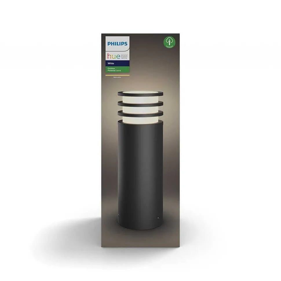 Borne Lumineuse Philips Hue White Lucca Led Anthracite, 1 Lumiere