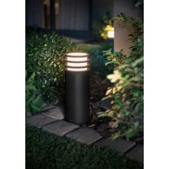 Borne Lumineuse Philips Hue White Lucca Led Anthracite, 1 Lumiere