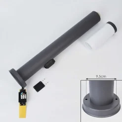 Borne Lumineuse Sessa Anthracite, 1 Lumiere