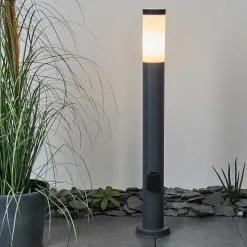 Borne Lumineuse Sessa Anthracite, 1 Lumiere