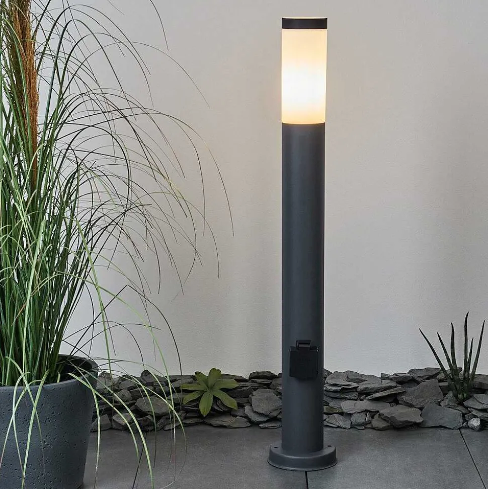 Borne Lumineuse Sessa Anthracite, 1 Lumiere