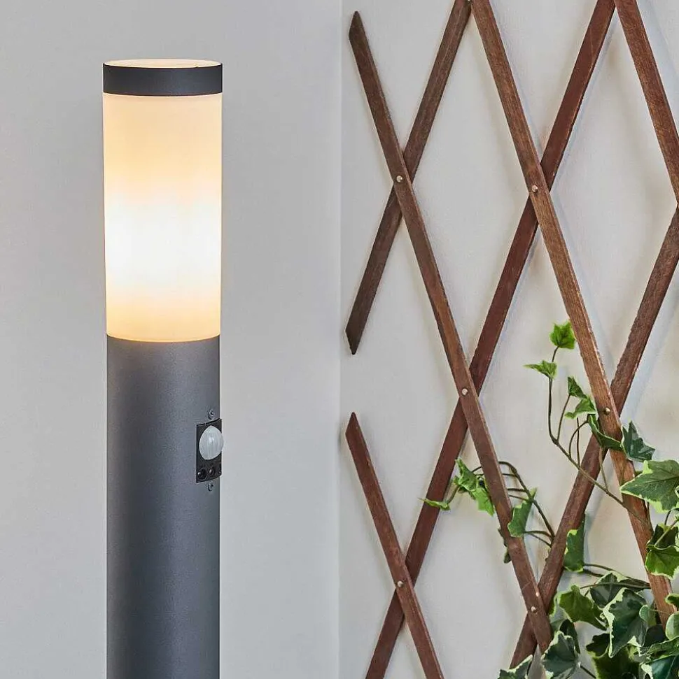 Borne Lumineuse Sessa Anthracite, 1 Lumiere, Detecteur De Mouvement