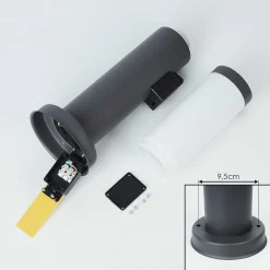 Borne Lumineuse Sessa Anthracite, 1 Lumiere