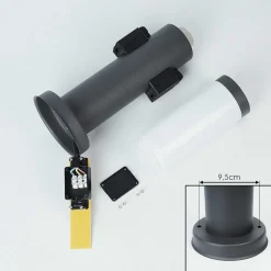 Borne Lumineuse Sessa Anthracite, 1 Lumiere