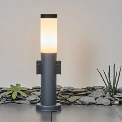 Borne Lumineuse Sessa Anthracite, 1 Lumiere