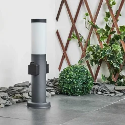 Borne Lumineuse Sessa Anthracite, 1 Lumiere