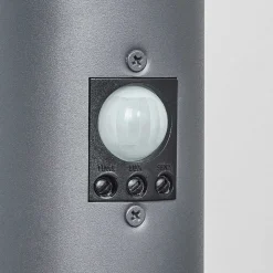 Borne Lumineuse Sessa Anthracite, 1 Lumiere, Detecteur De Mouvement