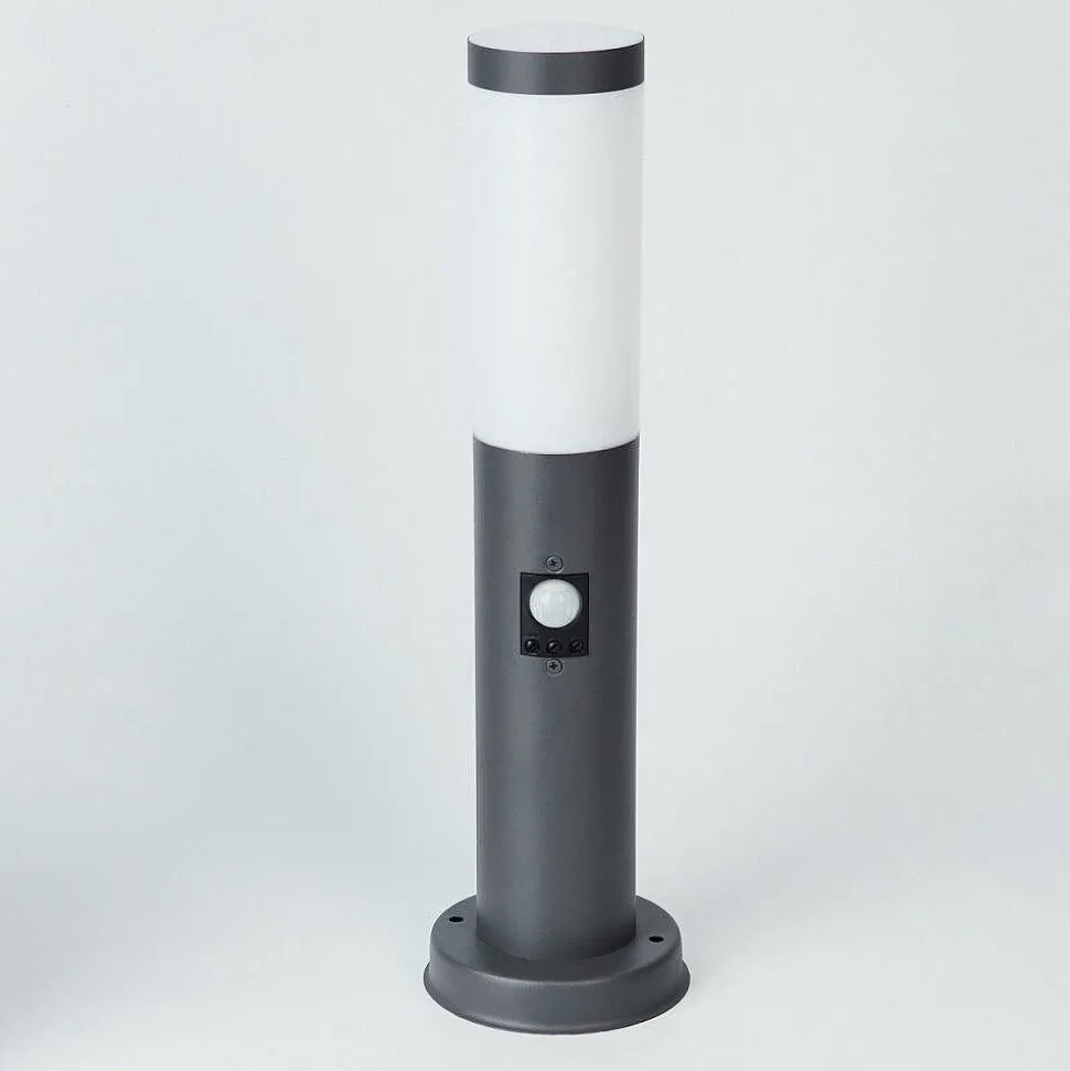 Borne Lumineuse Sessa Anthracite, 1 Lumiere, Detecteur De Mouvement