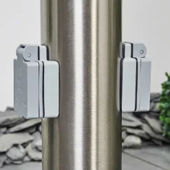 Borne Lumineuse Sessa Nickel Mat, 1 Lumiere