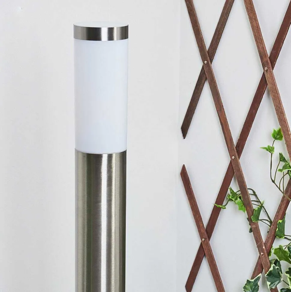 Borne Lumineuse Sessa Nickel Mat, 1 Lumiere