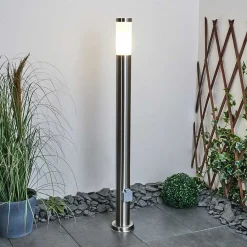 Borne Lumineuse Sessa Nickel Mat, 1 Lumiere
