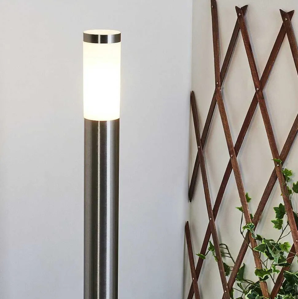 Borne Lumineuse Sessa Nickel Mat, 1 Lumiere