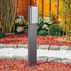 Borne Lumineuse Skove Led Anthracite, 1 Lumiere, Changeur De Couleurs