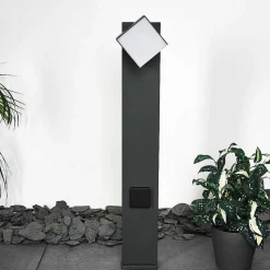 Borne Lumineuse Swanek Led Anthracite, 1 Lumiere