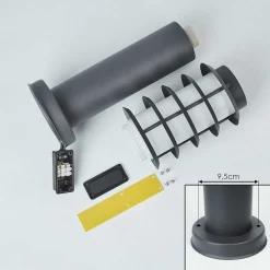 Borne Lumineuse Tunes Anthracite, 1 Lumiere