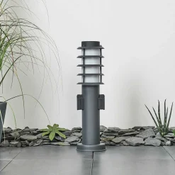 Borne Lumineuse Tunes Anthracite, 1 Lumiere