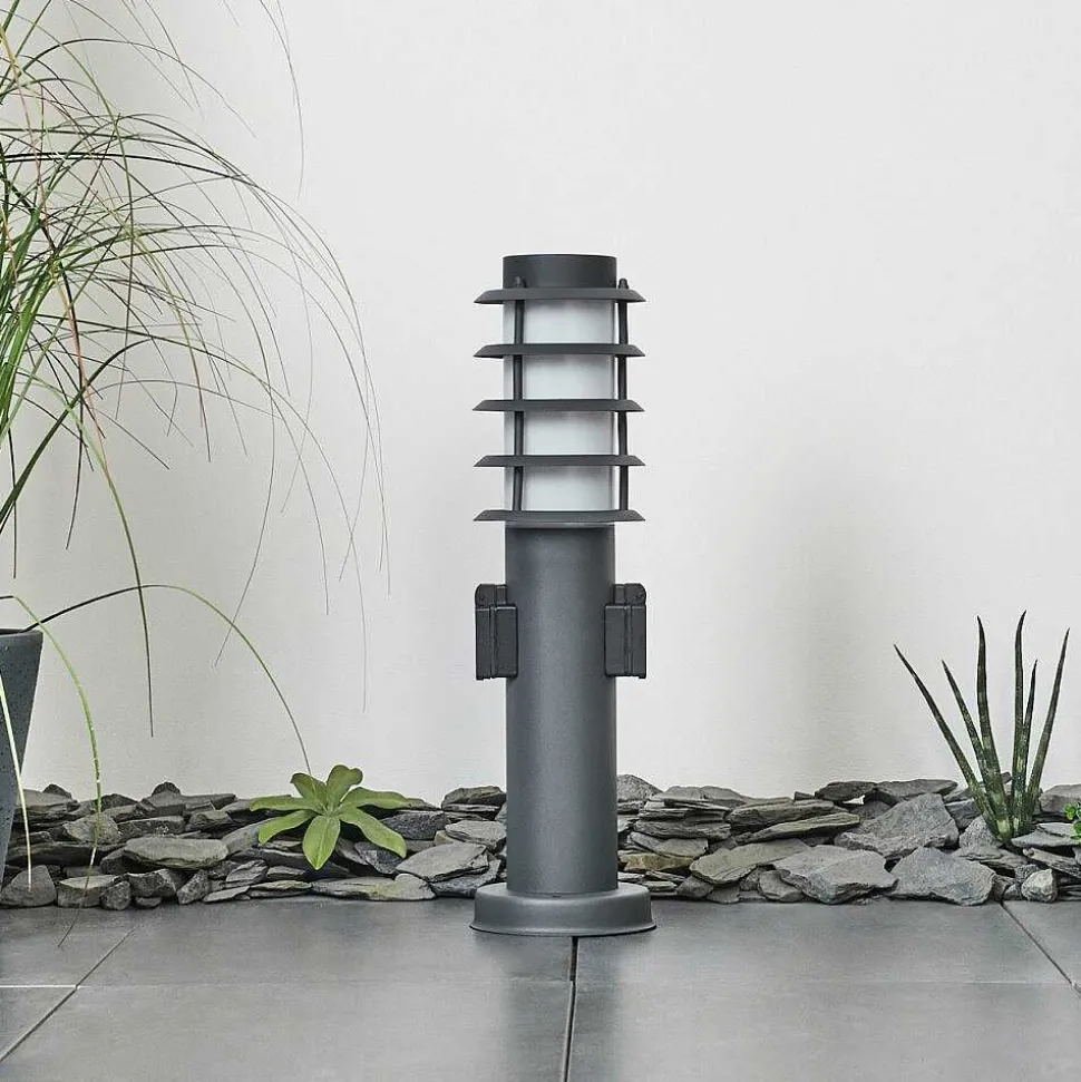 Borne Lumineuse Tunes Anthracite, 1 Lumiere