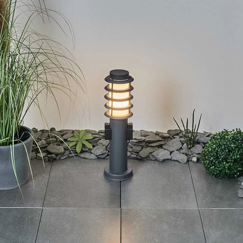 Borne Lumineuse Tunes Anthracite, 1 Lumiere
