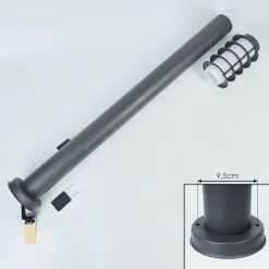 Borne Lumineuse Tunes Anthracite, 1 Lumiere