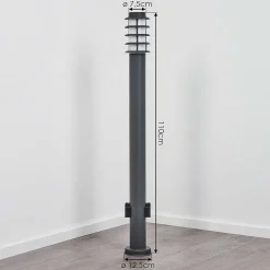 Borne Lumineuse Tunes Anthracite, 1 Lumiere